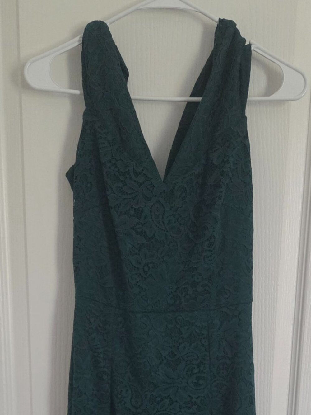 Miusol Asymmetric Lace Maxi Dress